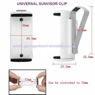 Universal Garage Door Remote Sun Visor Holder