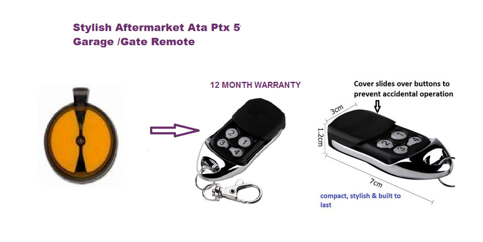 ata ptx 5v1 garage door remote